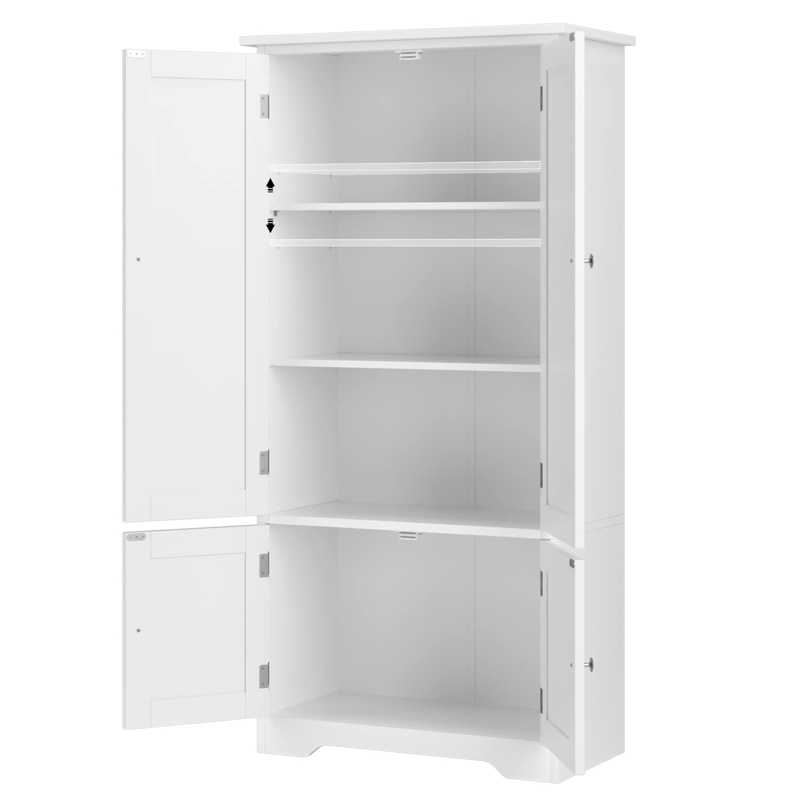 forehill-schrank-wei-4-t-ren-123-cm-mehrzweckschrank-mdf image 6