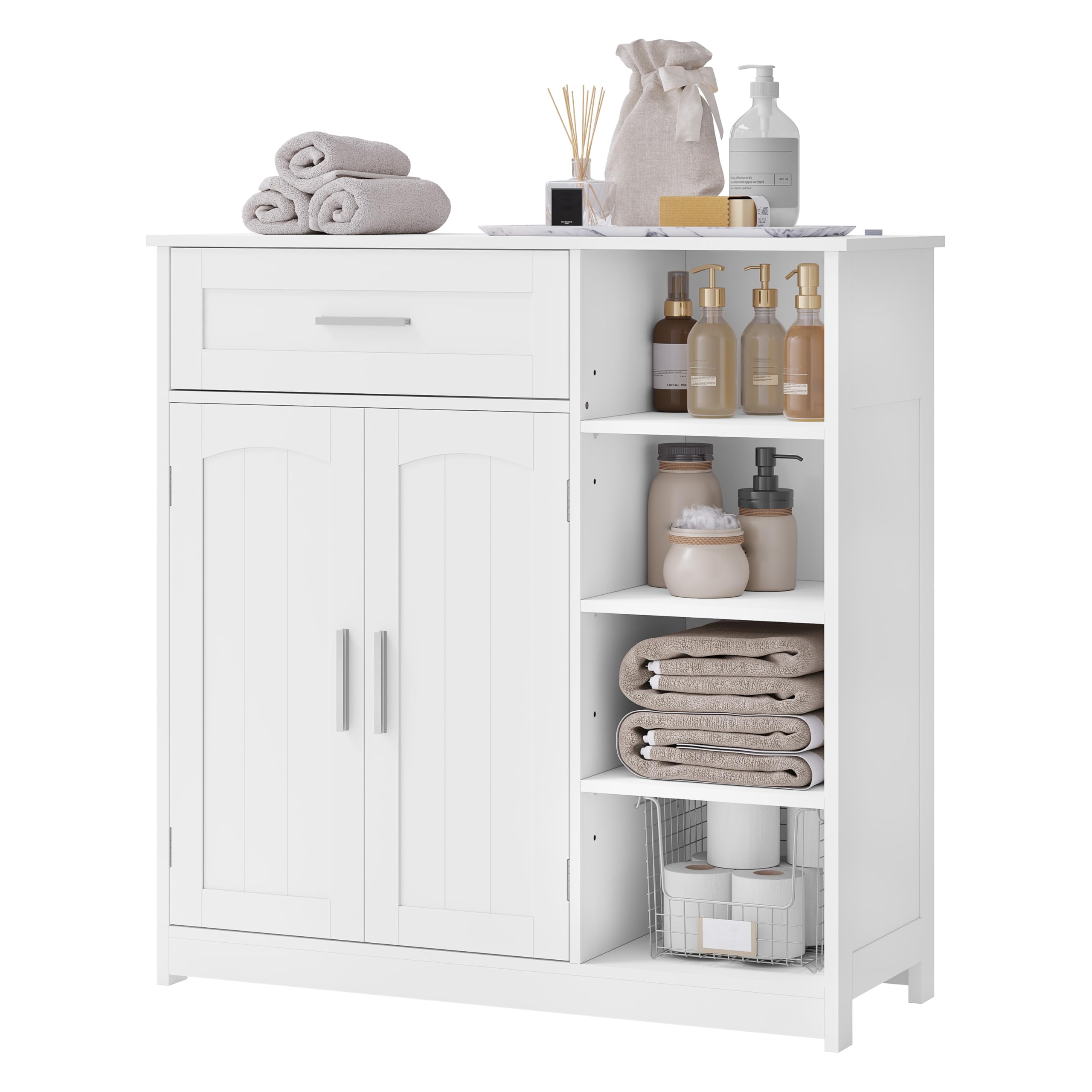 eugad-badschrank-wei-80x80-mit-schublade-t-ren image 1