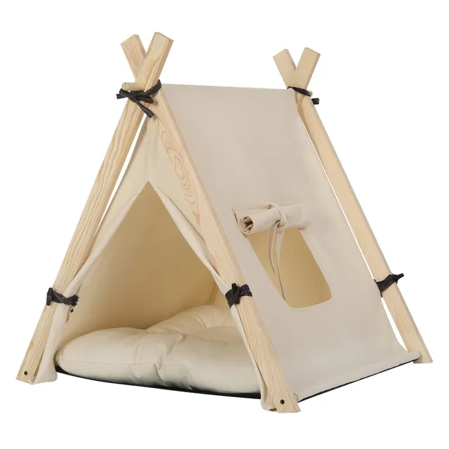 eugad-tipi-zelt-haustierzelt-f-r-katze-hund-45x45x55cm-waschbar image 1