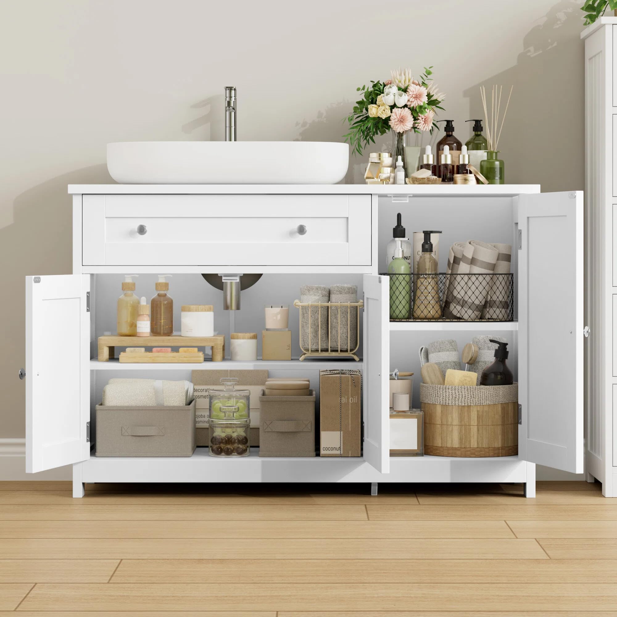 forehill-waschbeckenunterschrank-wei-90x30x61-5cm-mit-schublade image 8