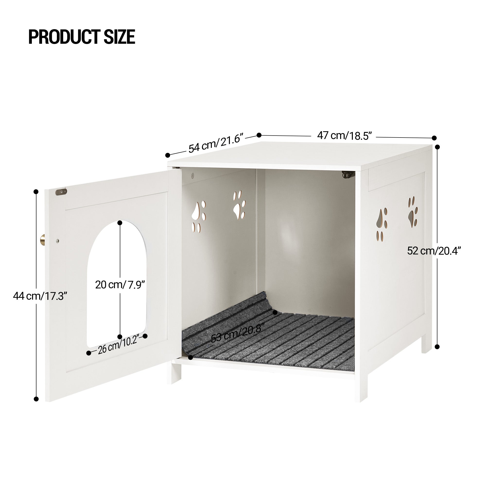 hzuaneri-pet-cb82213x-katzenklo-schrank-wei-52-cm image 2