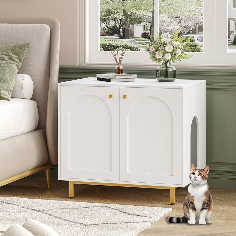 hzuaneri-katzenklo-schrank-wei-gold-katzentoilette-m-bel image 1