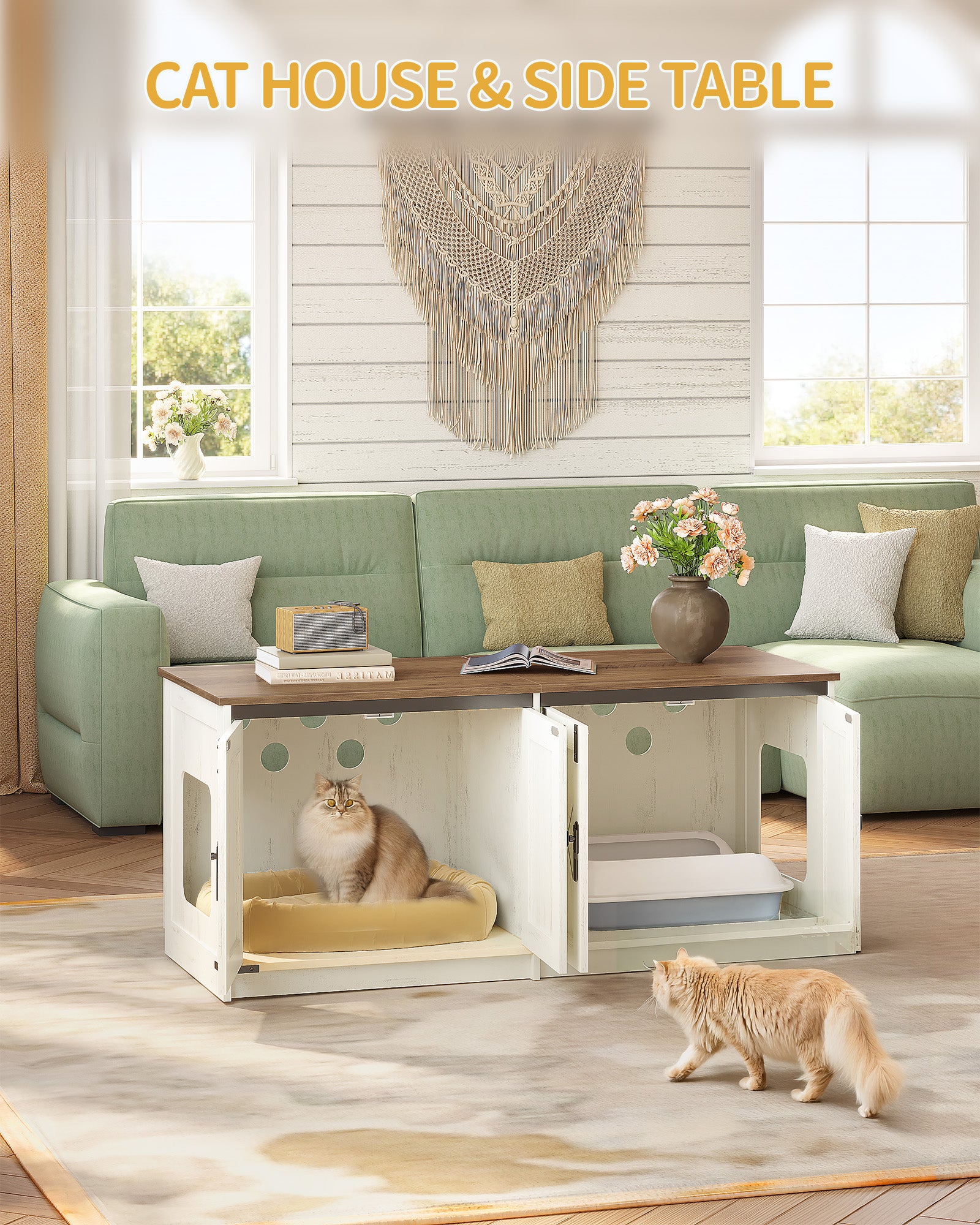 hzuaneri-pet-katzenschrank-f-r-2-katzen-braun-wei image 4