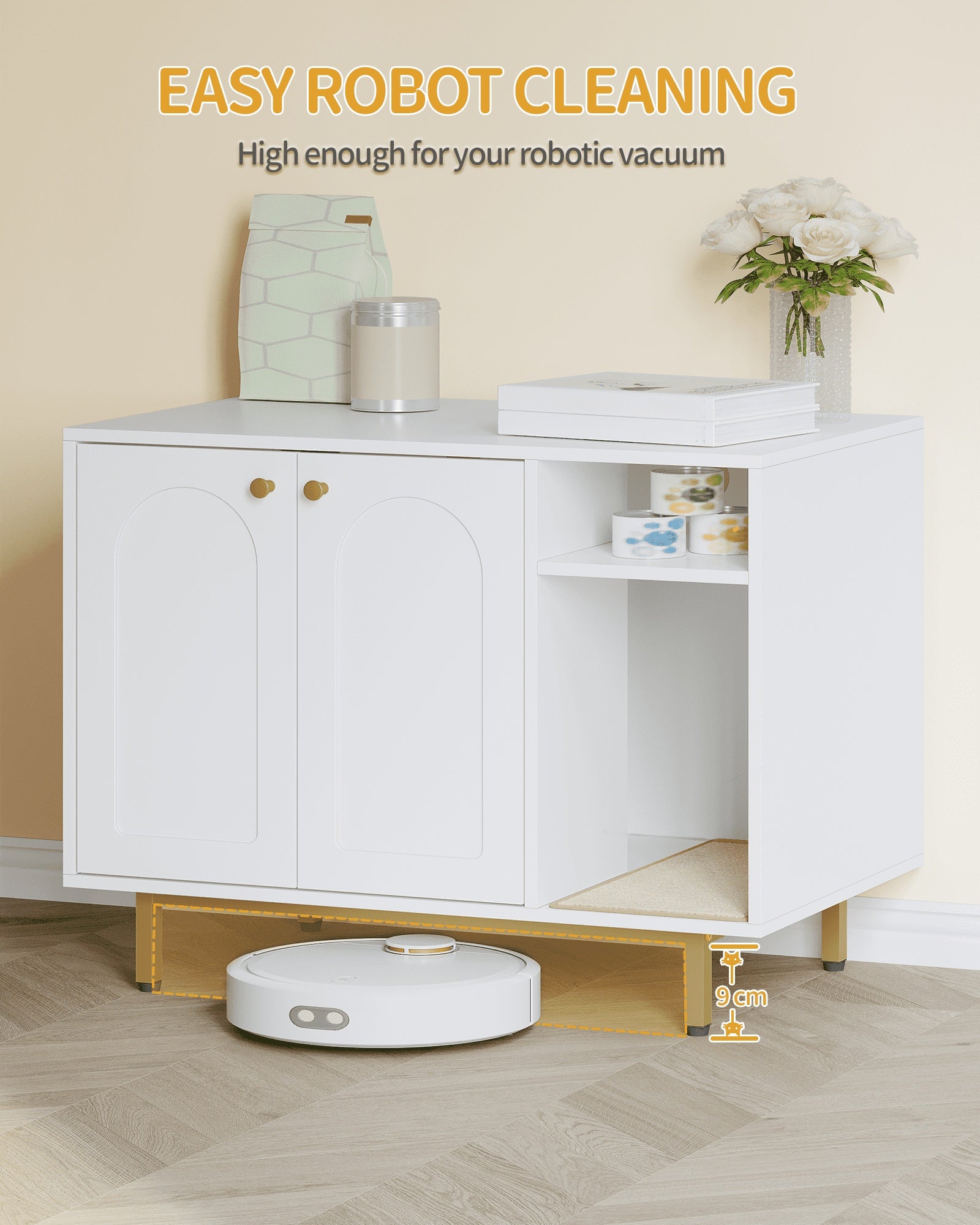 hzuaneri-pet-katzenklo-schrank-wei-gold-mit-stauraum image 8
