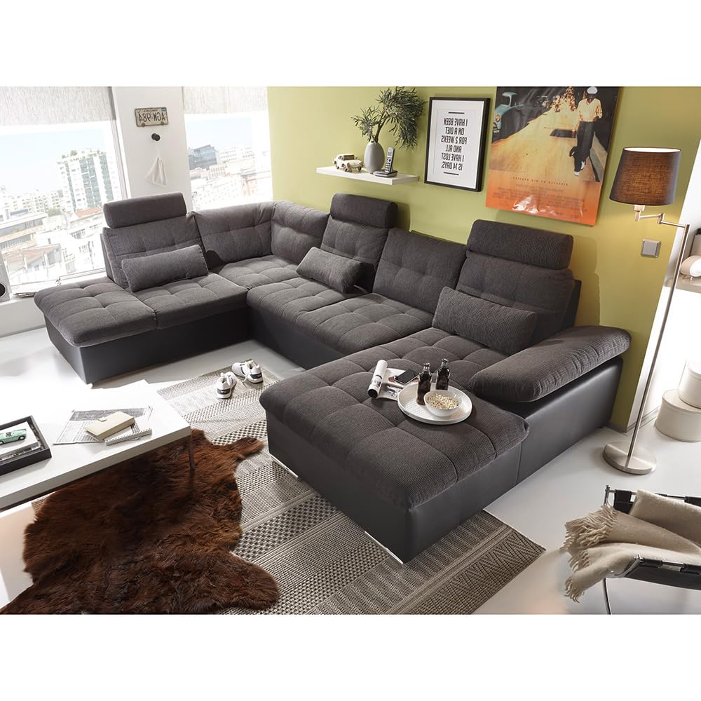 lomadox-wohnzimmer-wohnlandschaft-u-form-dunkelgrau-schlaffunktion image 2