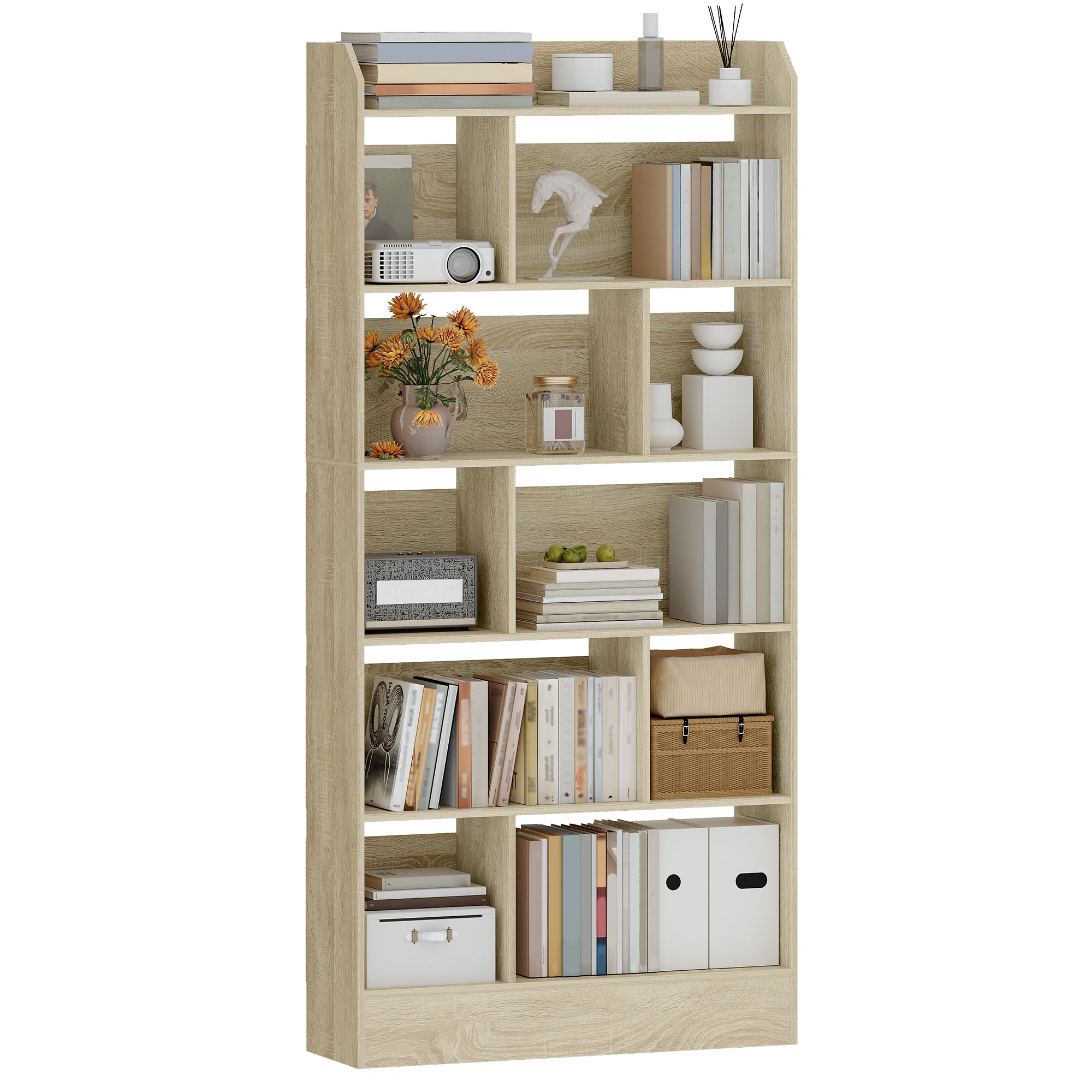 hzuaneri-bc22816x-b-cherregal-eiche-beige-80x170-6-f-cher image 1