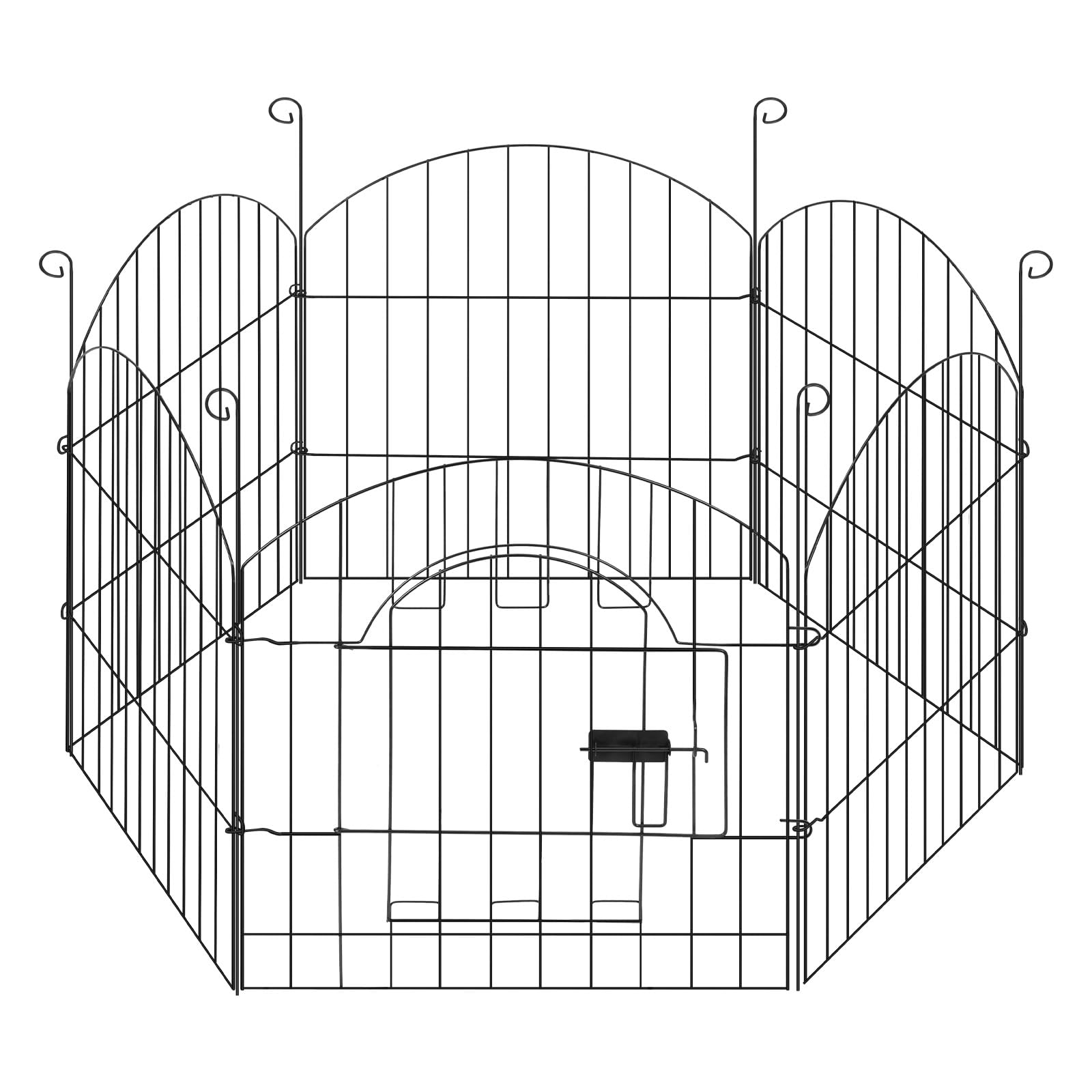 eugad-freilaufgehege-kaninchen-6-elemente-56-cm-mit-abdeckung image 7