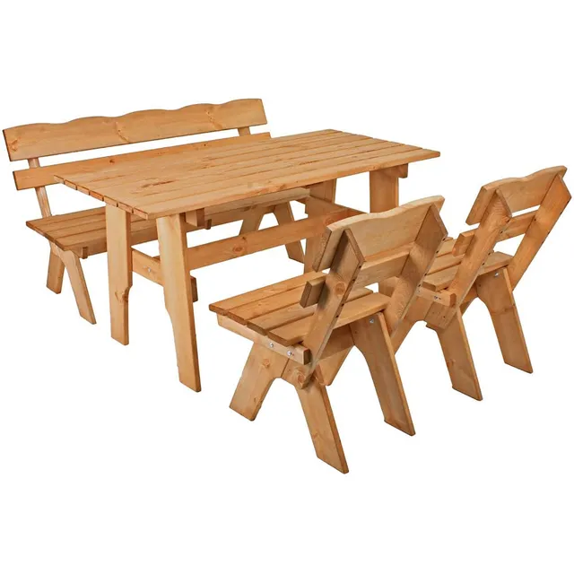 lomadox-garten-tischgruppe-kiefer-natur-4-personen image 1