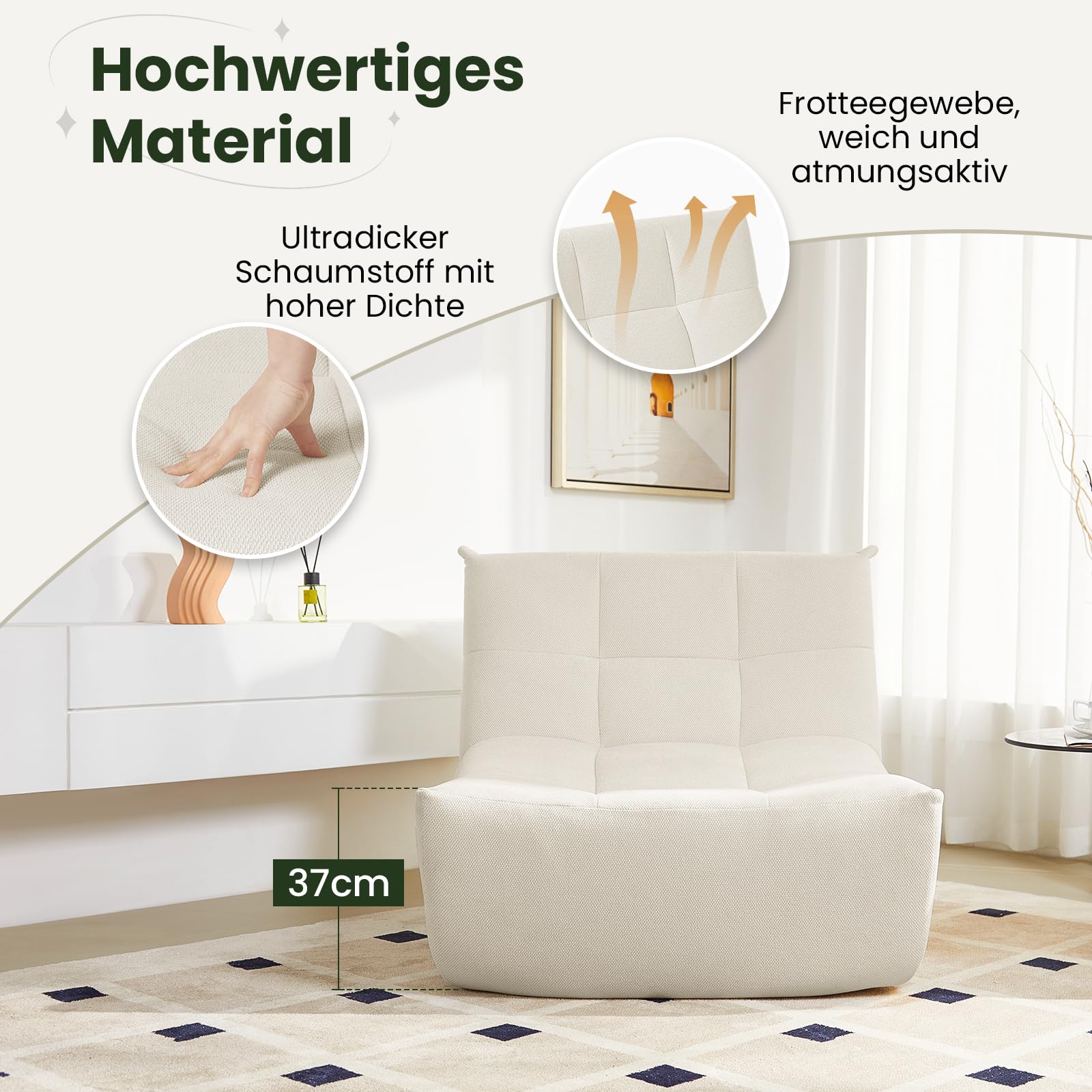 eugad-hocker-st-hle-bodensofa-beige-sitzsack-sofa-schaumstoff image 4