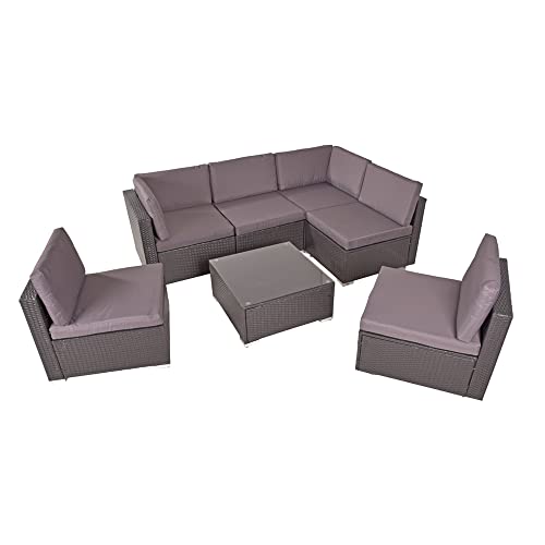 lomadox-garten-sitzgruppe-lounge-schwarz-stahl-geflecht-7-teilig image 7