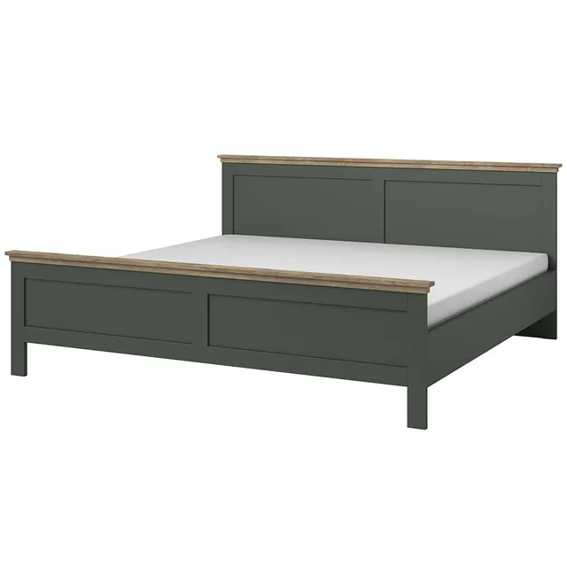 lomadox-schlafen-doppelbett-160x200-gr-n-eiche-landhaus image 1