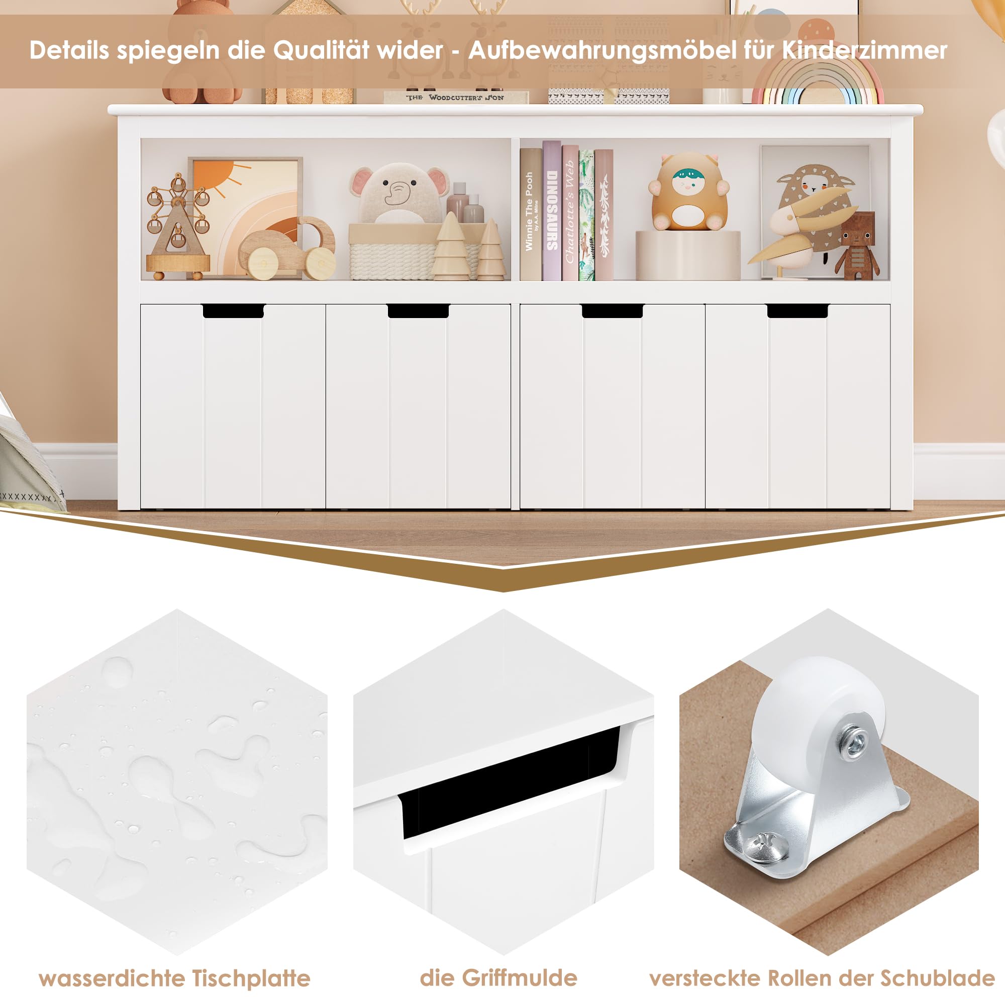 forehill-kinderregal-wei-120-cm-mit-4-schubladen image 6