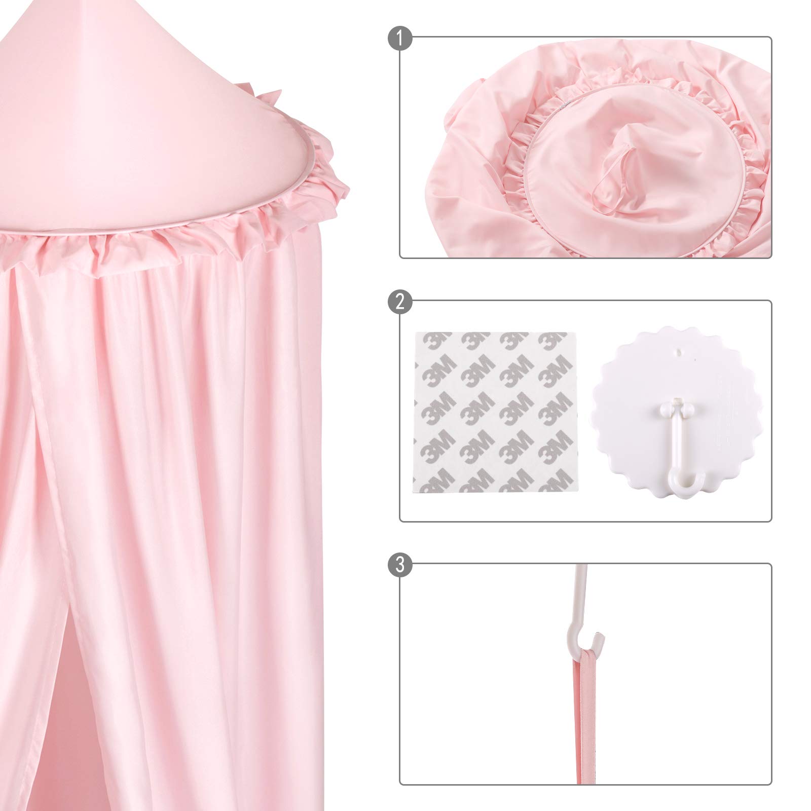 eugad-betthimmel-baldachin-rosa-230-cm-f-r-babybett image 8