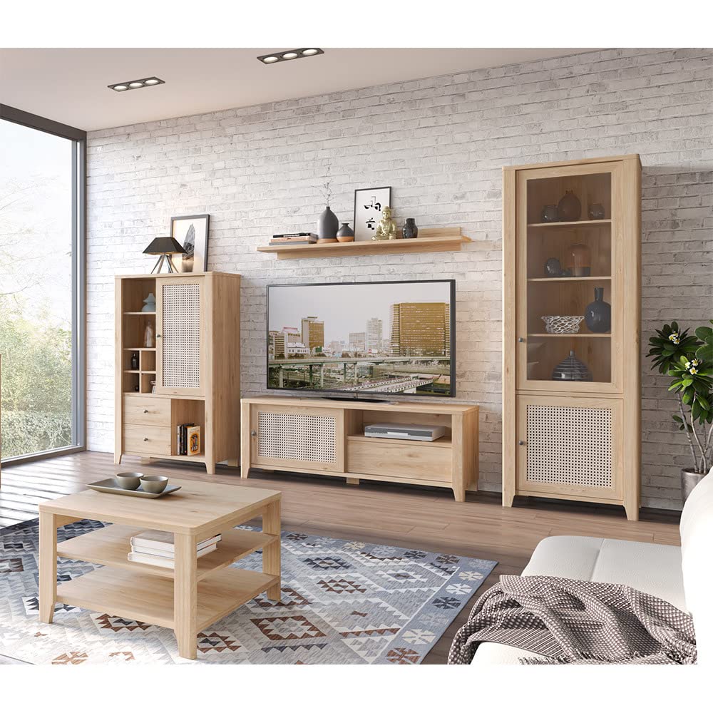 lomadox-esszimmer-vitrine-eiche-wiener-geflecht-73-cm-glas image 5