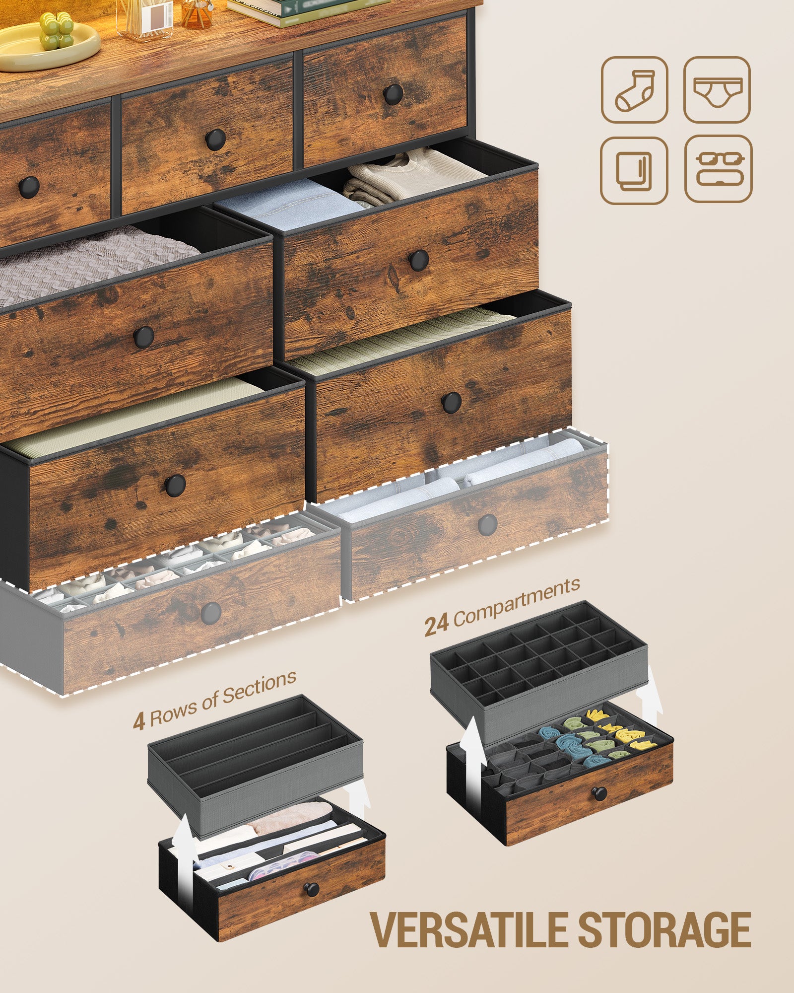 hzuaneri-bedroom-kommode-du02901b-vintage-brown-led-usb-9-schub image 5
