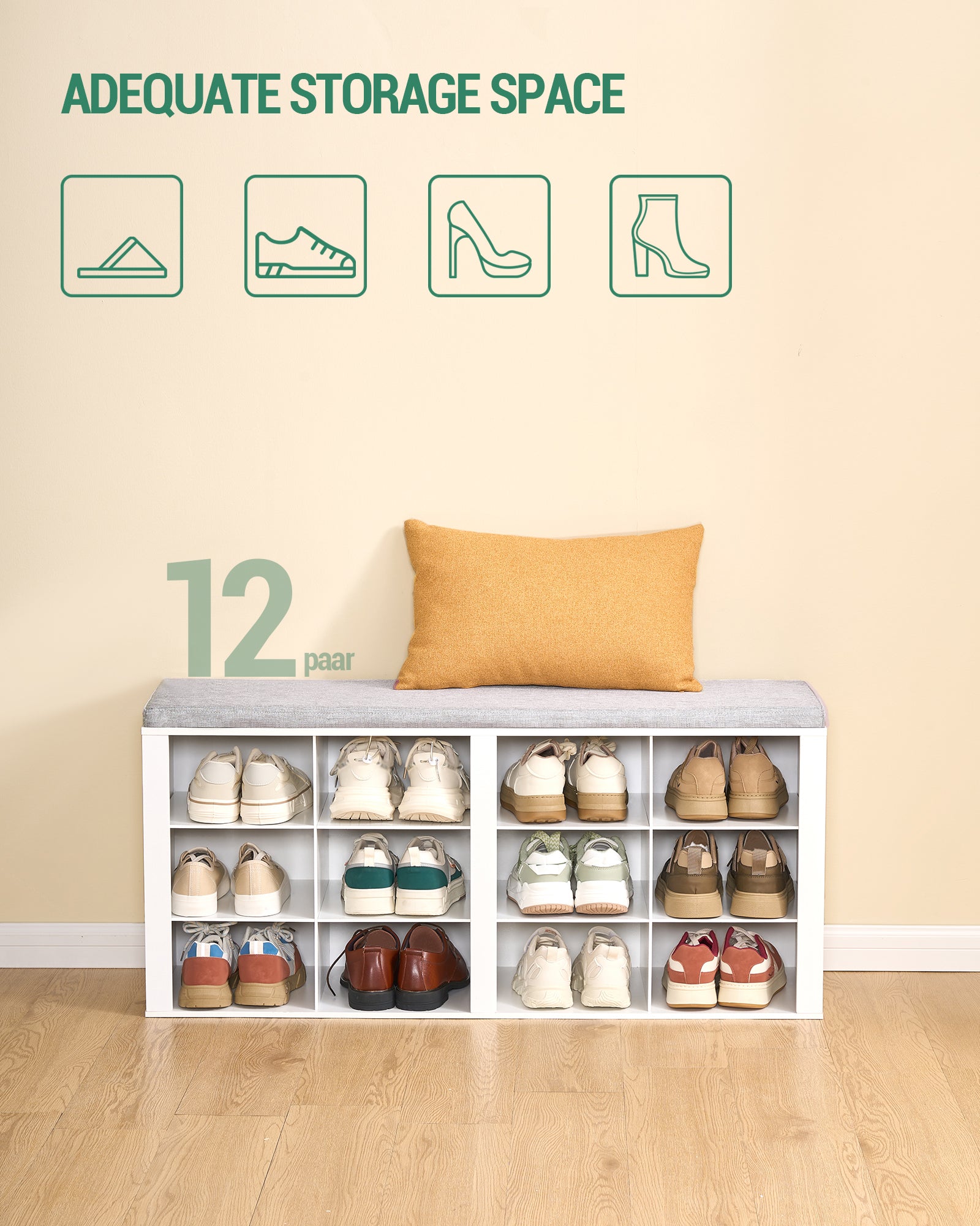 hzuaneri-schuhbank-mit-sitz-wei-grau-104-cm-12-f-cher image 3