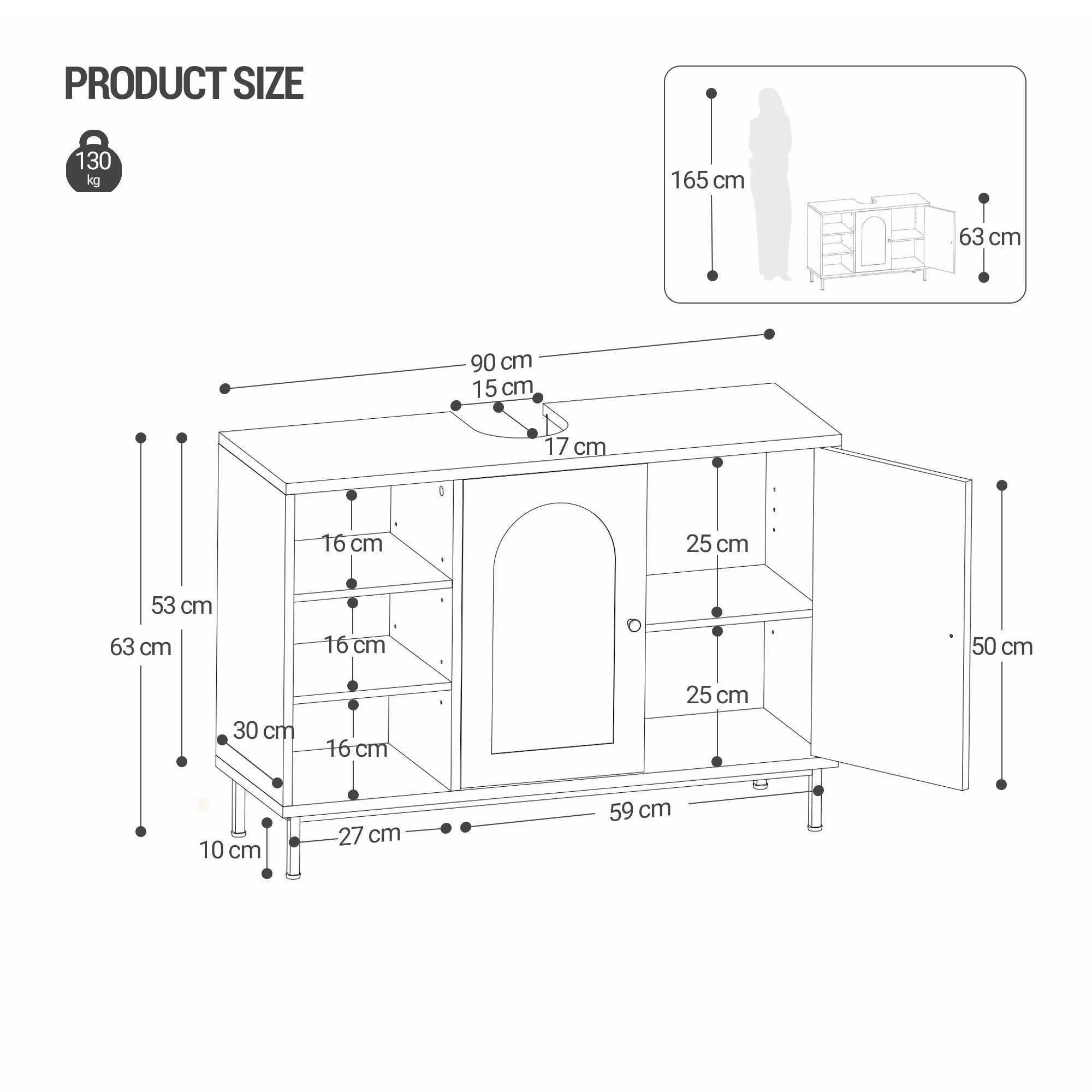 hzuaneri-bathroom-bc09804g-waschbeckenunterschrank-hell-eiche-90cm image 2