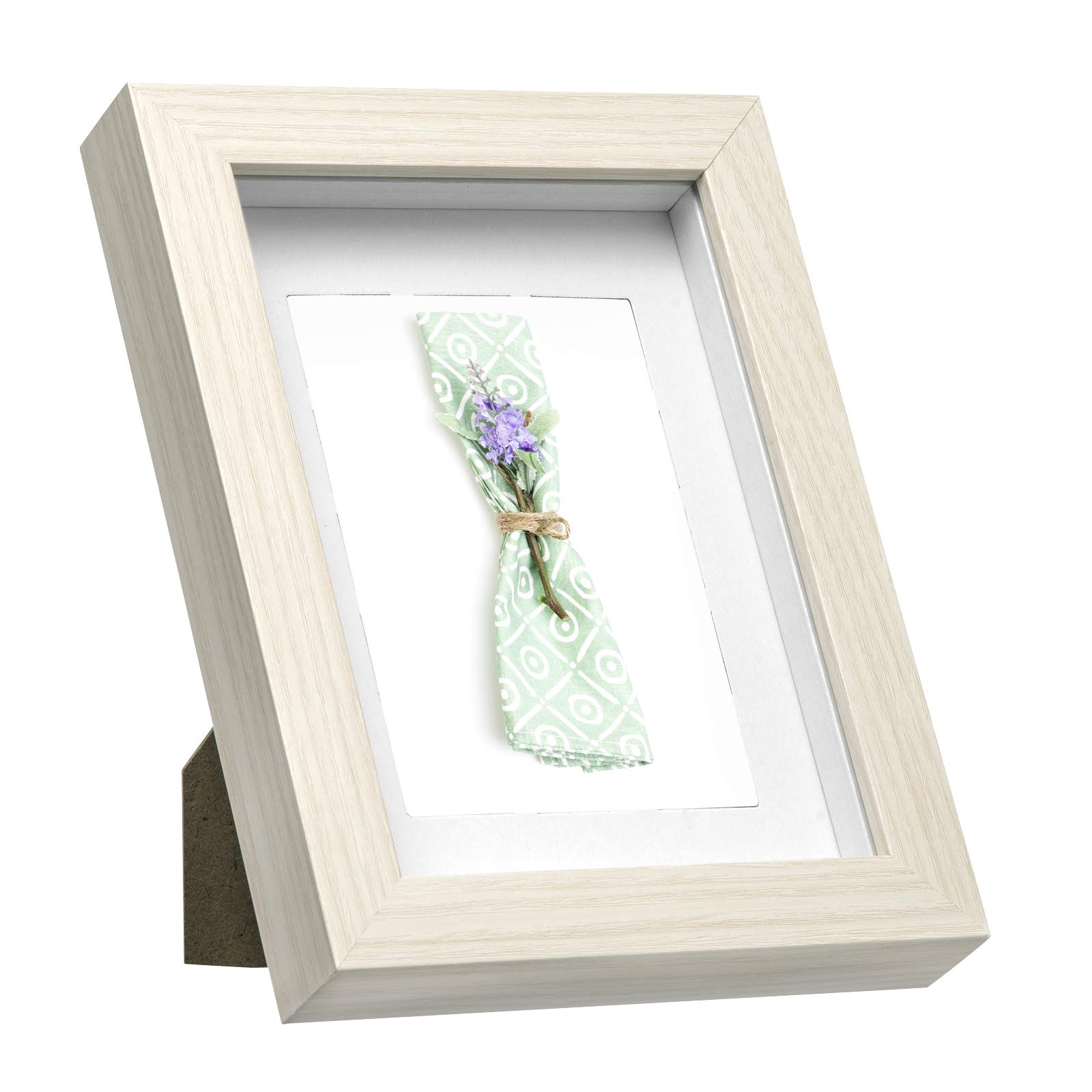 eugad-wohnaccessoires-bilderrahmen-eiche-a4-5er-set-holz-mit-glas image 7