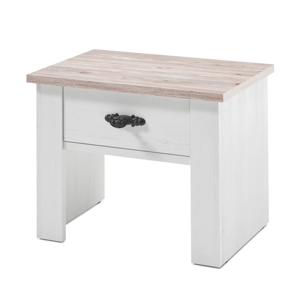 lomadox-schlafen-bettset-140x200-pinie-wei-mit-schubkasten image 8