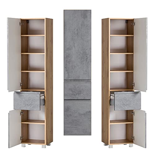lomadox-badezimmer-hochschrank-40cm-wotan-eiche-beton-grifflos image 8