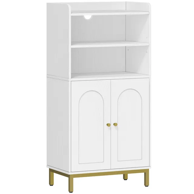 hzuaneri-bathroom-bc58213g-badezimmerschrank-wei-gold-30x50x100-cm image 1