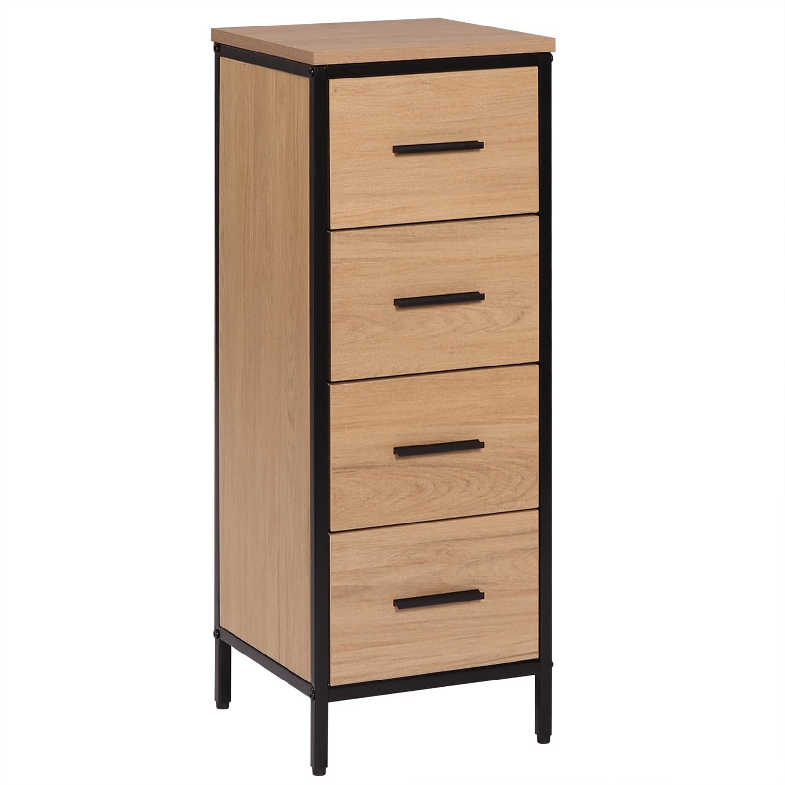 eugad-aufbewahrung-badezimmerschrank-4-schubladen-30x30x82-cm image 1