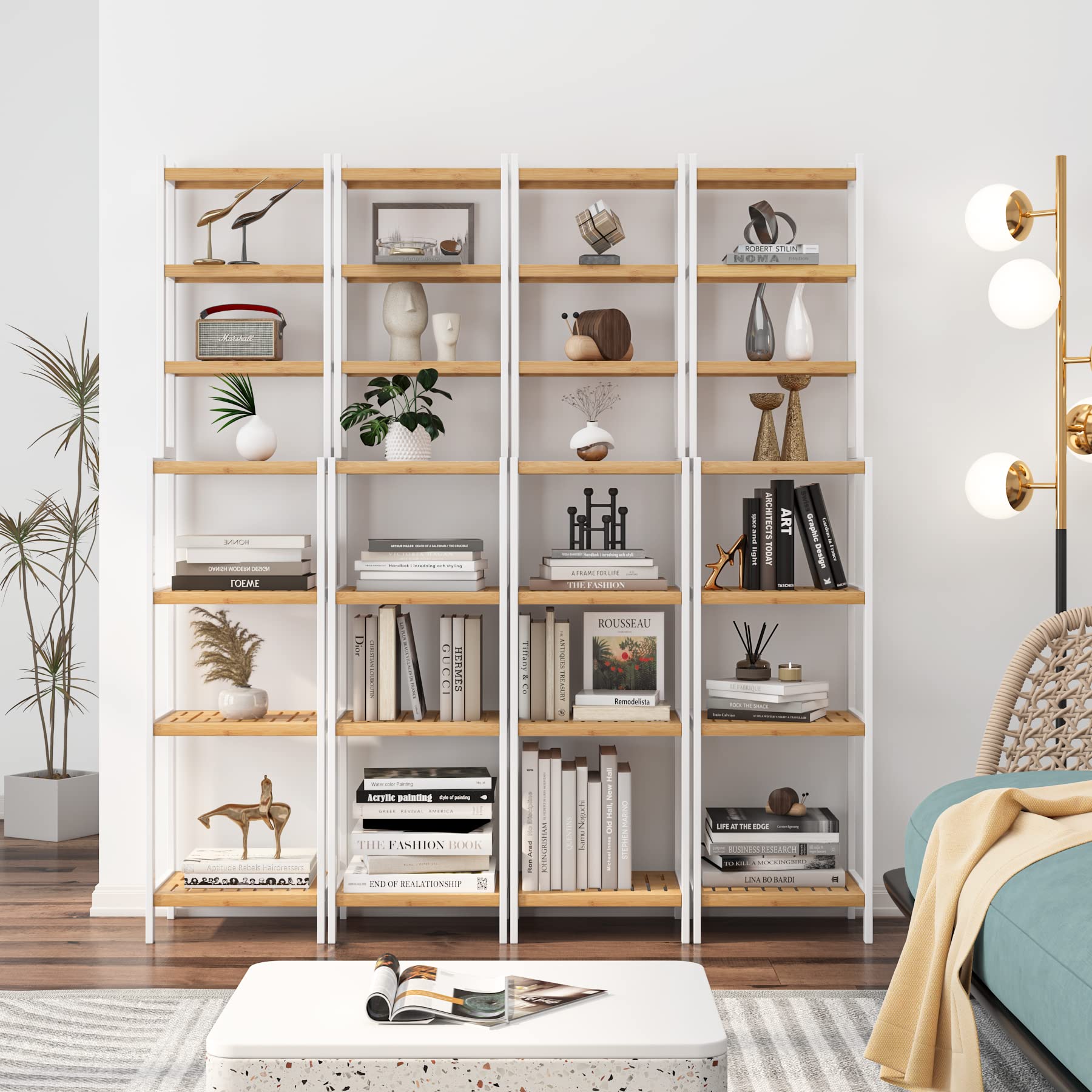 forehill-bathroom-shelf-badregal-bambus-7-ablagen-teilbar image 4