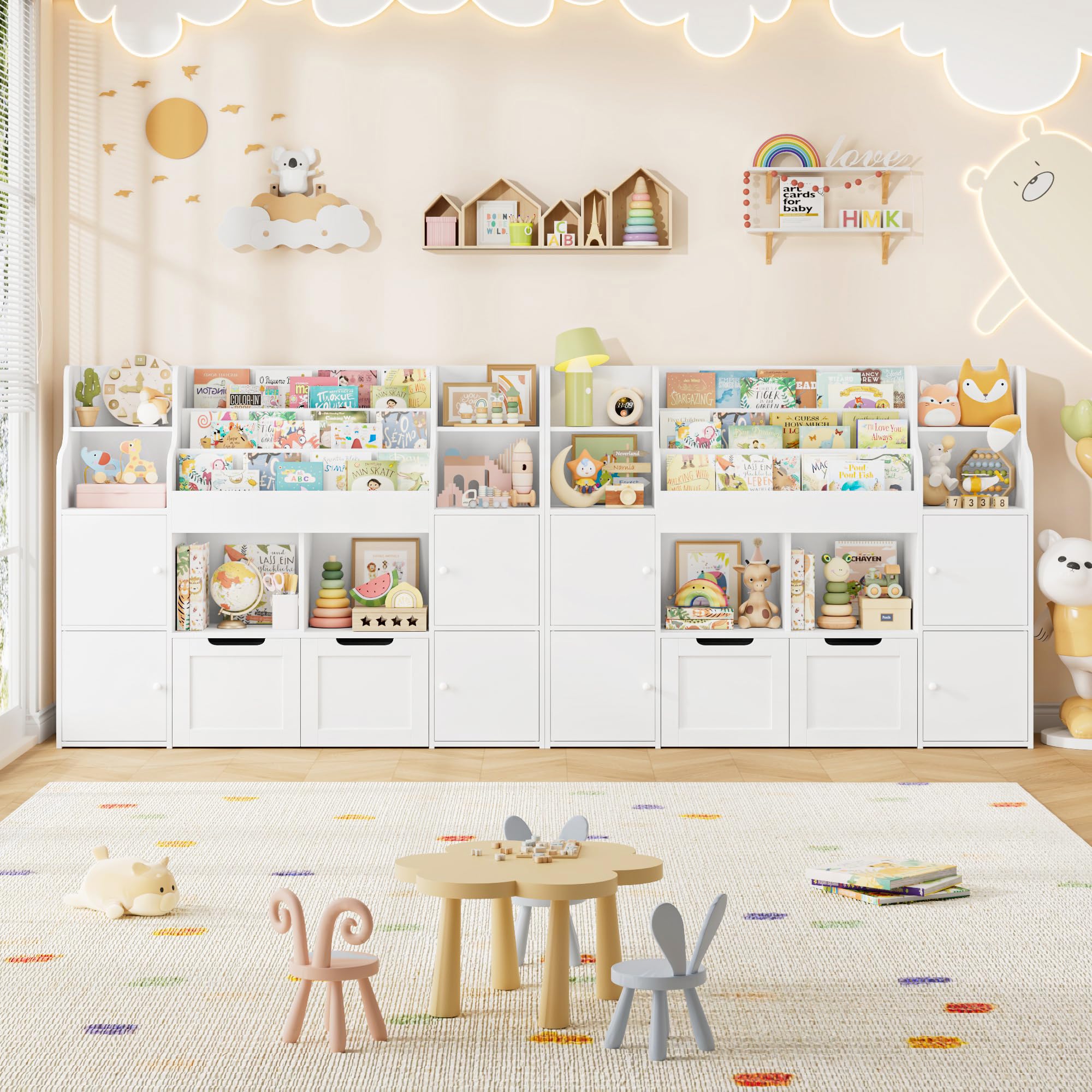 forehill-kinderregal-wei-12-f-cher-122x30x100-cm-b-cherregal image 6