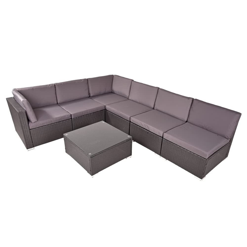lomadox-garten-sitzgruppe-lounge-schwarz-stahl-geflecht-7-teilig image 6