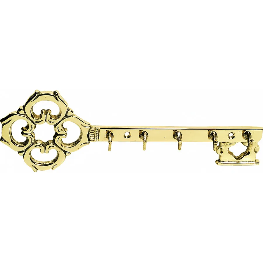 j-rgen-schwerter-haken-mehr-hakenleiste-messing-schl-sselform-5-haken image 1