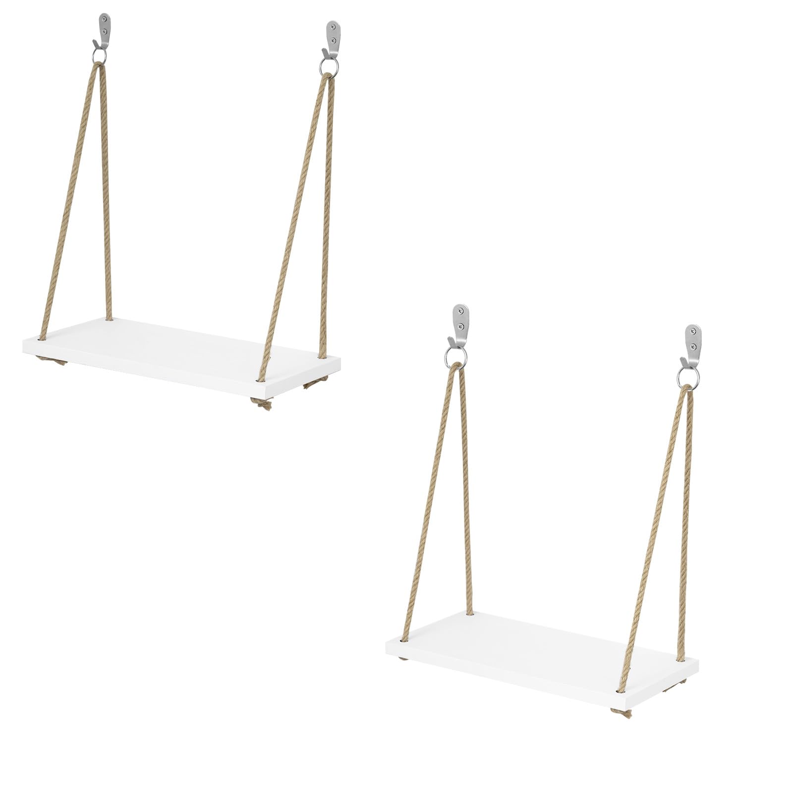 eugad-wandregal-2er-set-wei-40x20-cm-h-ngeregal-mit-seil image 8