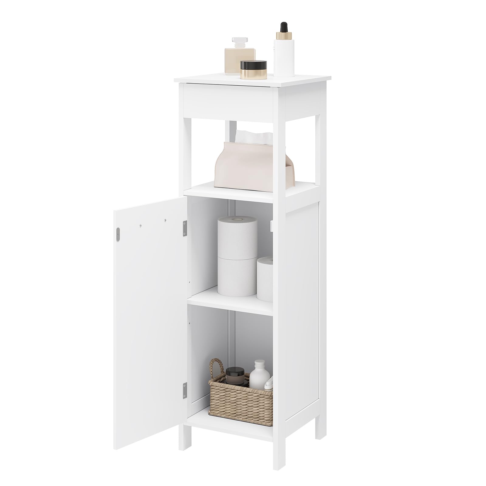 eugad-badezimmerschrank-wei-mit-t-r-32x99x30-cm image 1