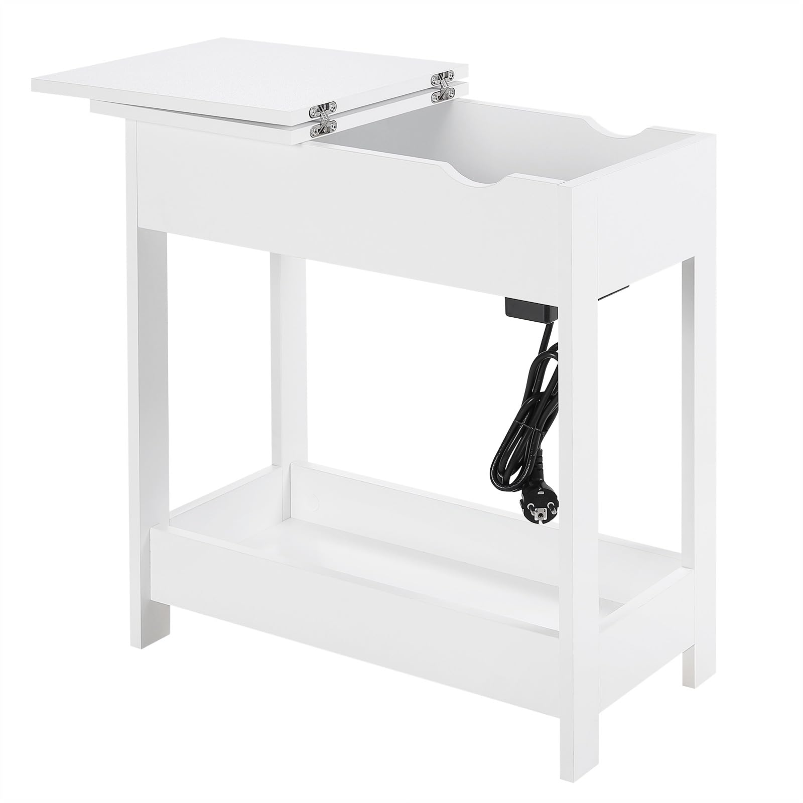 eugad-wohnaccessoires-beistelltisch-wei-60-cm-mit-steckdose image 7