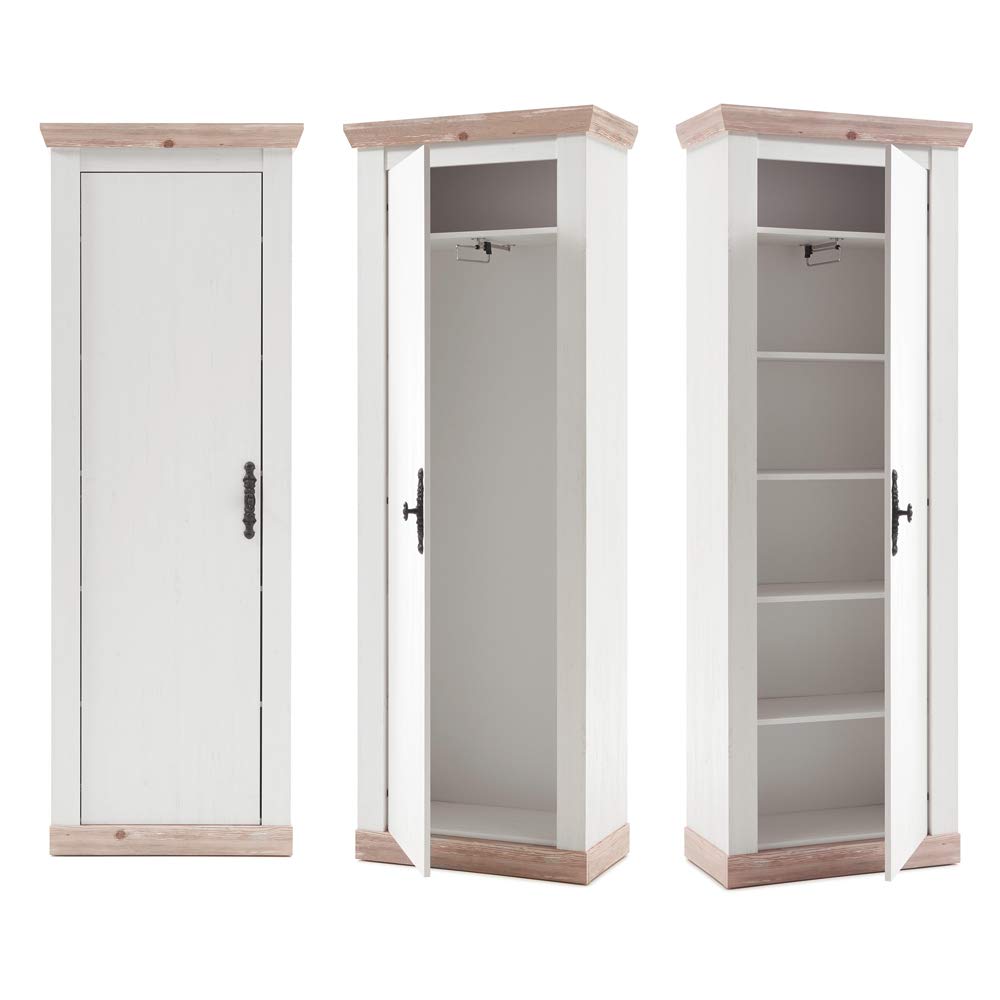 lomadox-flur-garderobenschrank-pinie-wei-73-cm-landhaus image 2