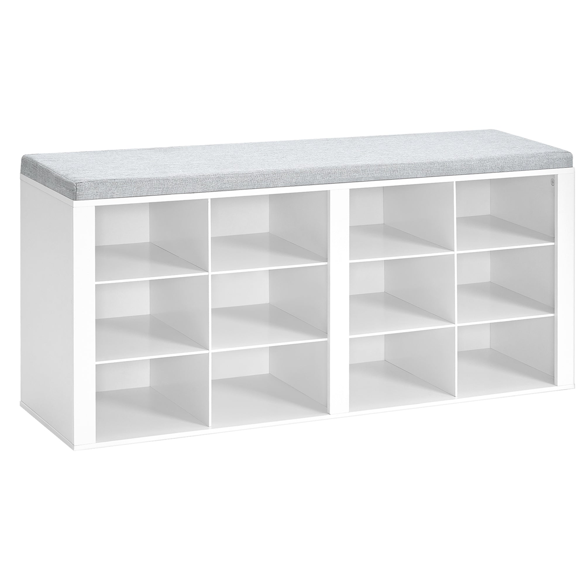 hzuaneri-schuhbank-mit-sitz-wei-grau-104-cm-12-f-cher image 1