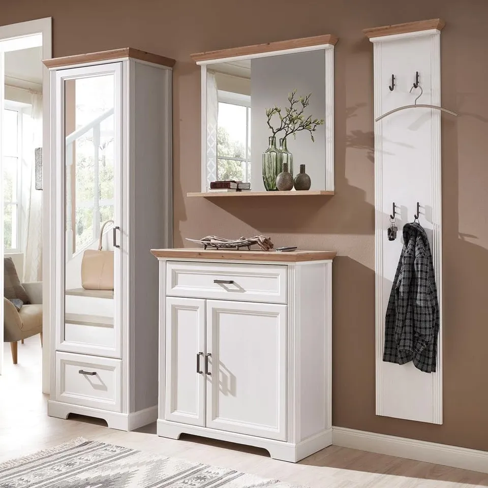lomadox-flur-garderoben-set-landhaus-pinie-wei-240-cm image 1