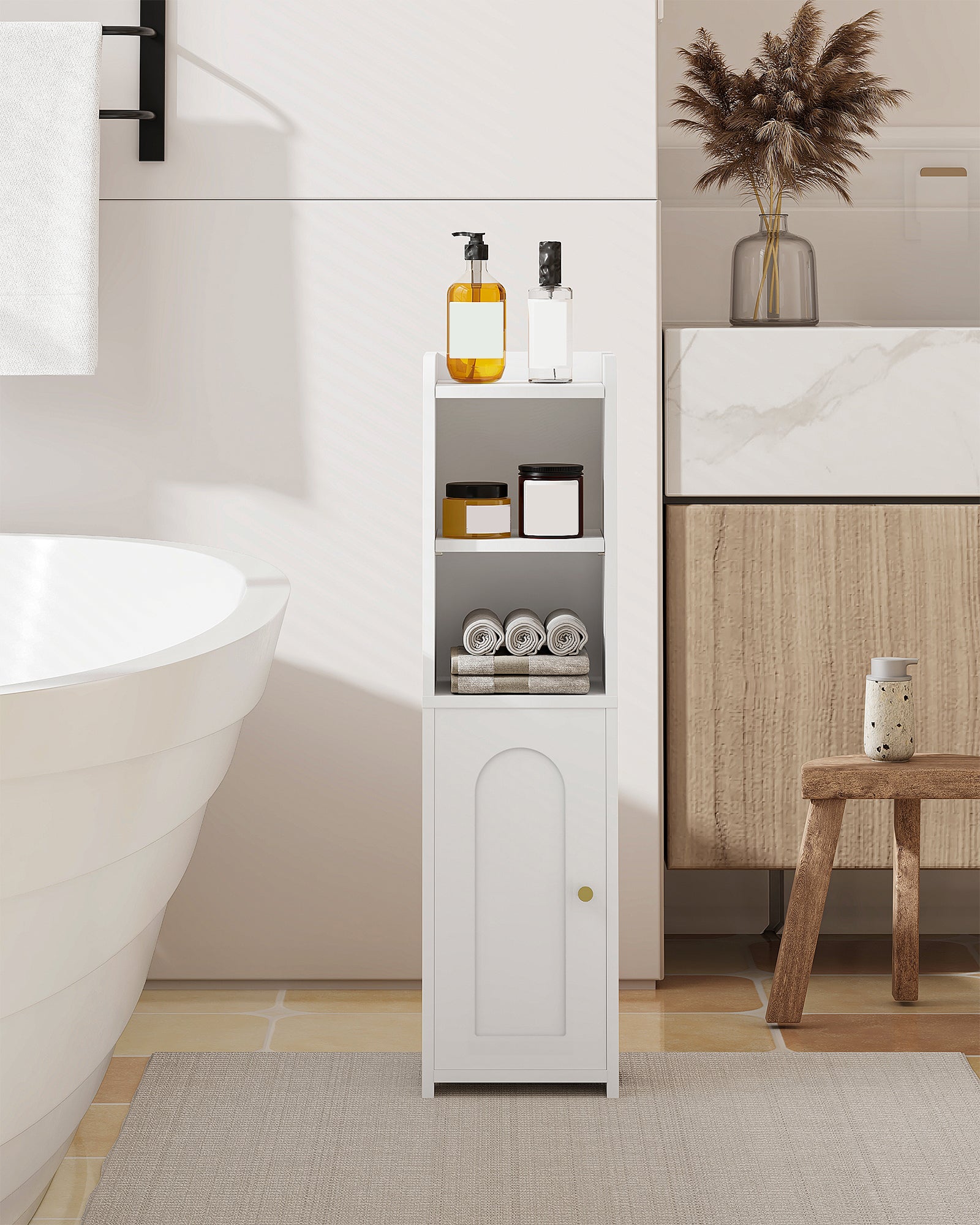 hzuaneri-bathroom-wc-schrank-mit-t-r-wei-verstellbar image 3