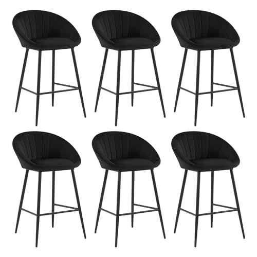 eugad-1078by-6-barhocker-samt-schwarz-6er-set-mit-lehne image 8