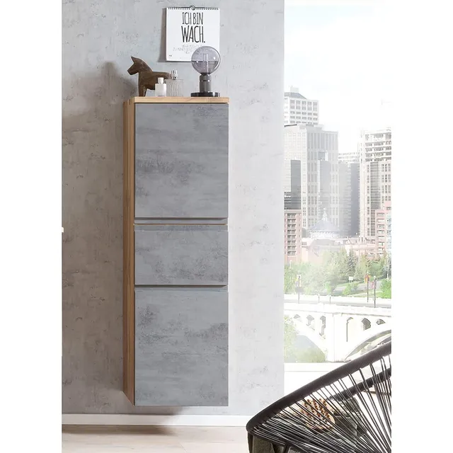 lomadox-badezimmer-midischrank-40cm-wotan-eiche-beton-grifflos image 1