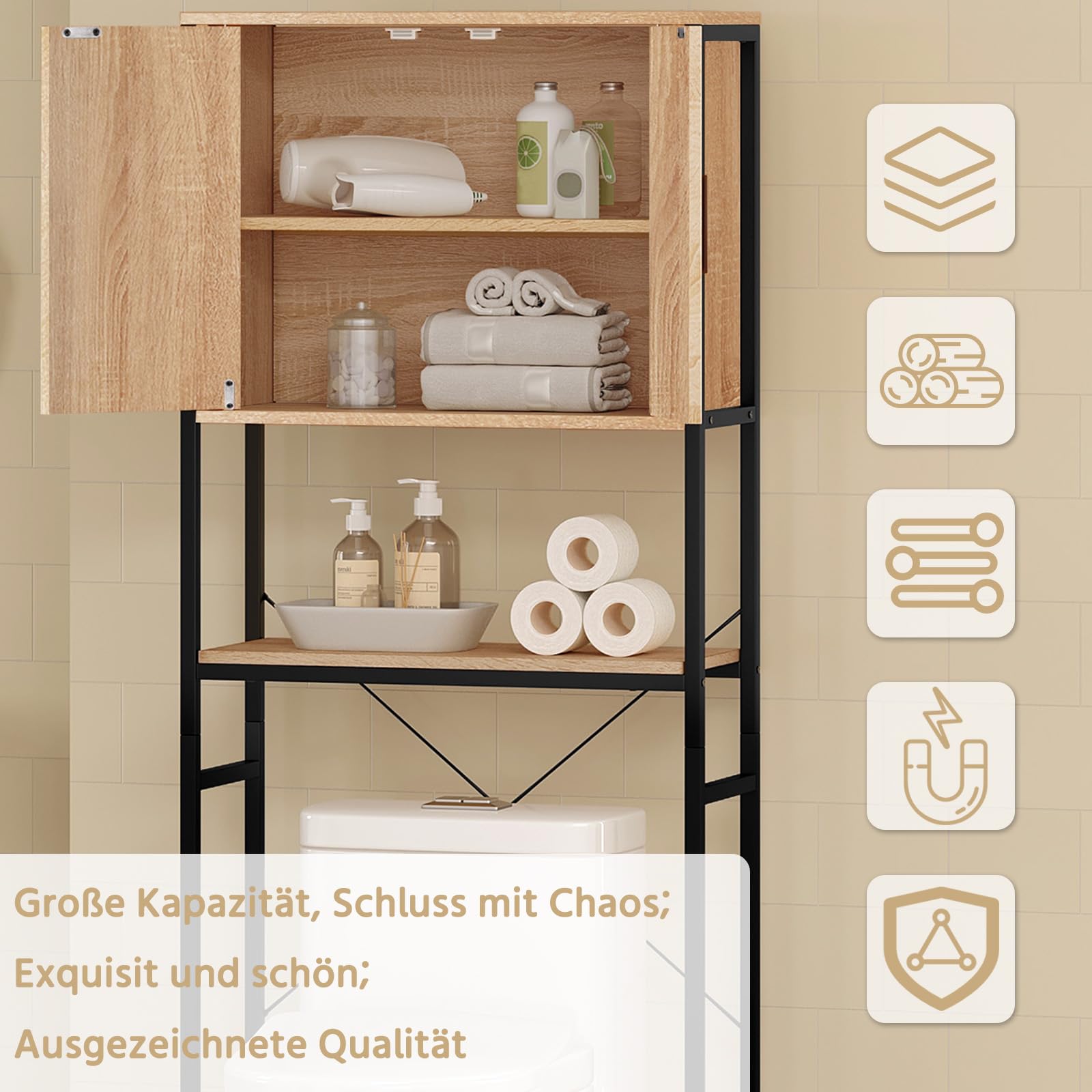 eugad-waschmaschinenschrank-eiche-64-5x170x27cm-mit-t-r image 5