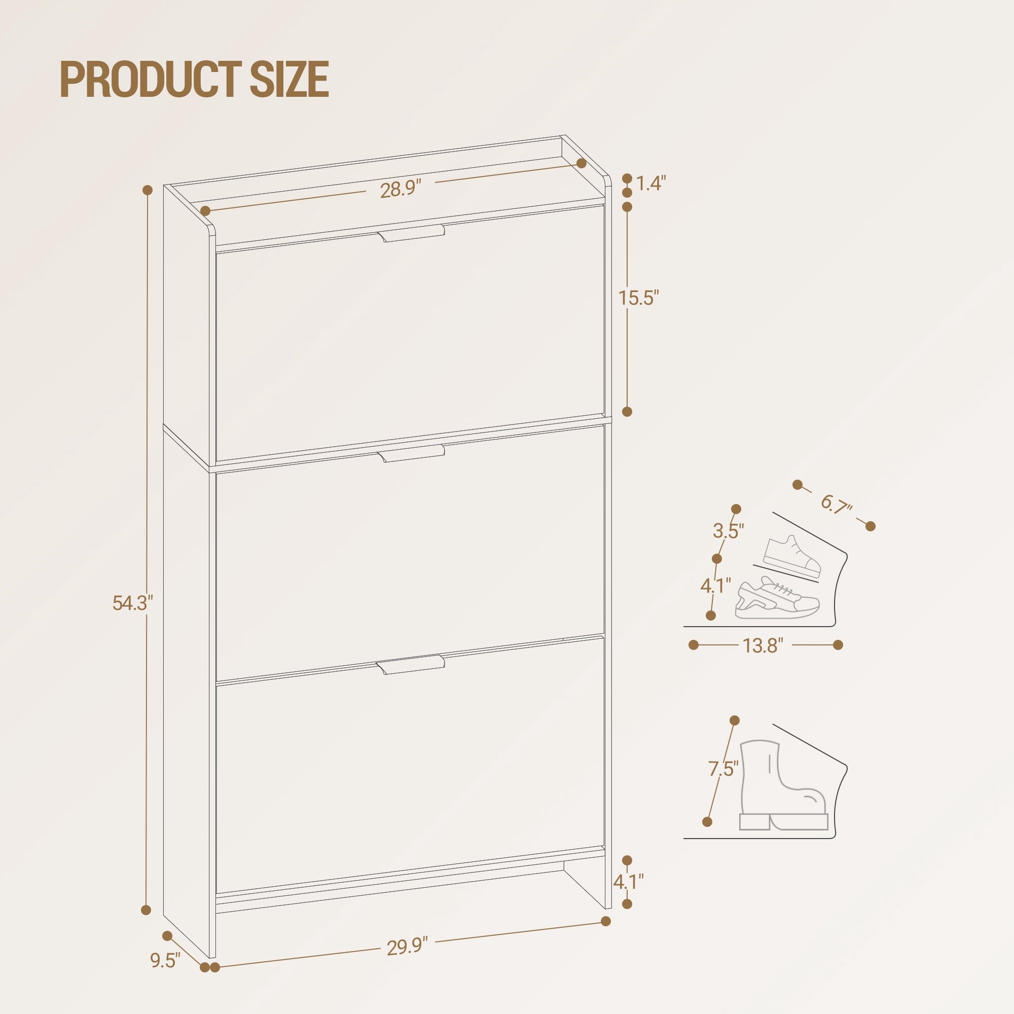 hzuaneri-living-room-schuhschrank-wei-3-klappen-24-paare image 5