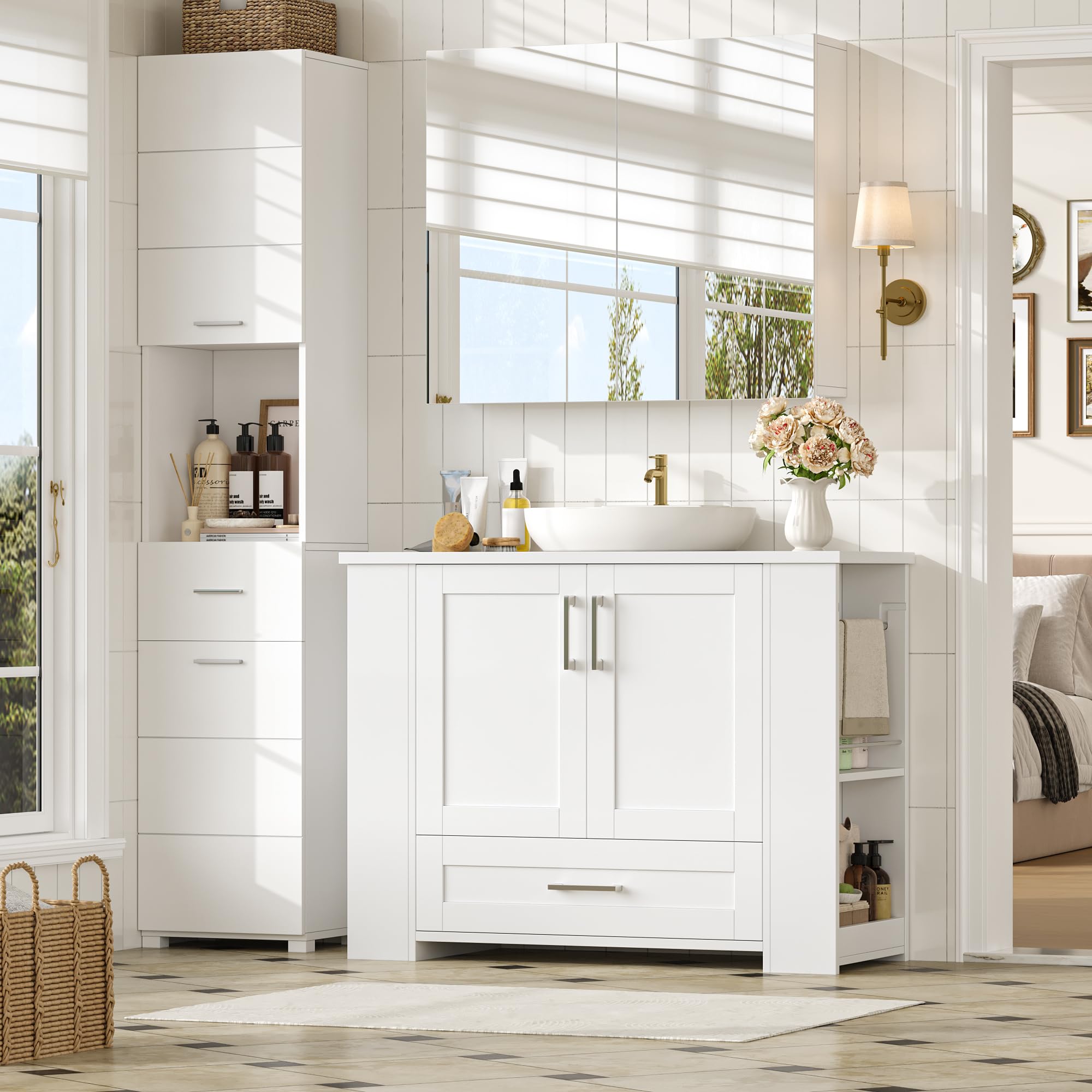 forehill-bathroom-vanity-unit-waschbeckenunterschrank-80cm-wei image 2