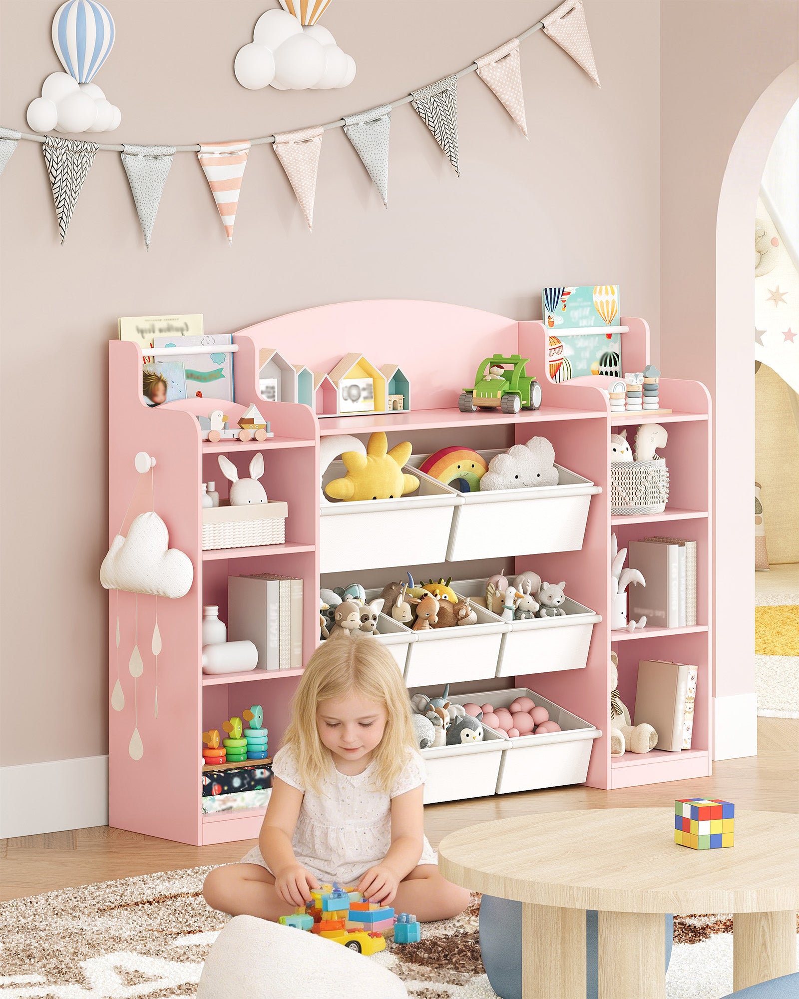 hzuaneri-living-room-kinderregal-kb43030w-rosa-140cm-8-boxen image 2