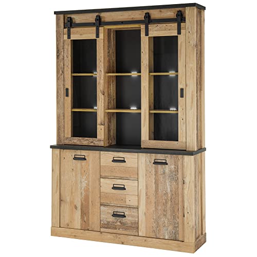 lomadox-esszimmer-buffetschrank-old-style-hell-133-cm-led image 8