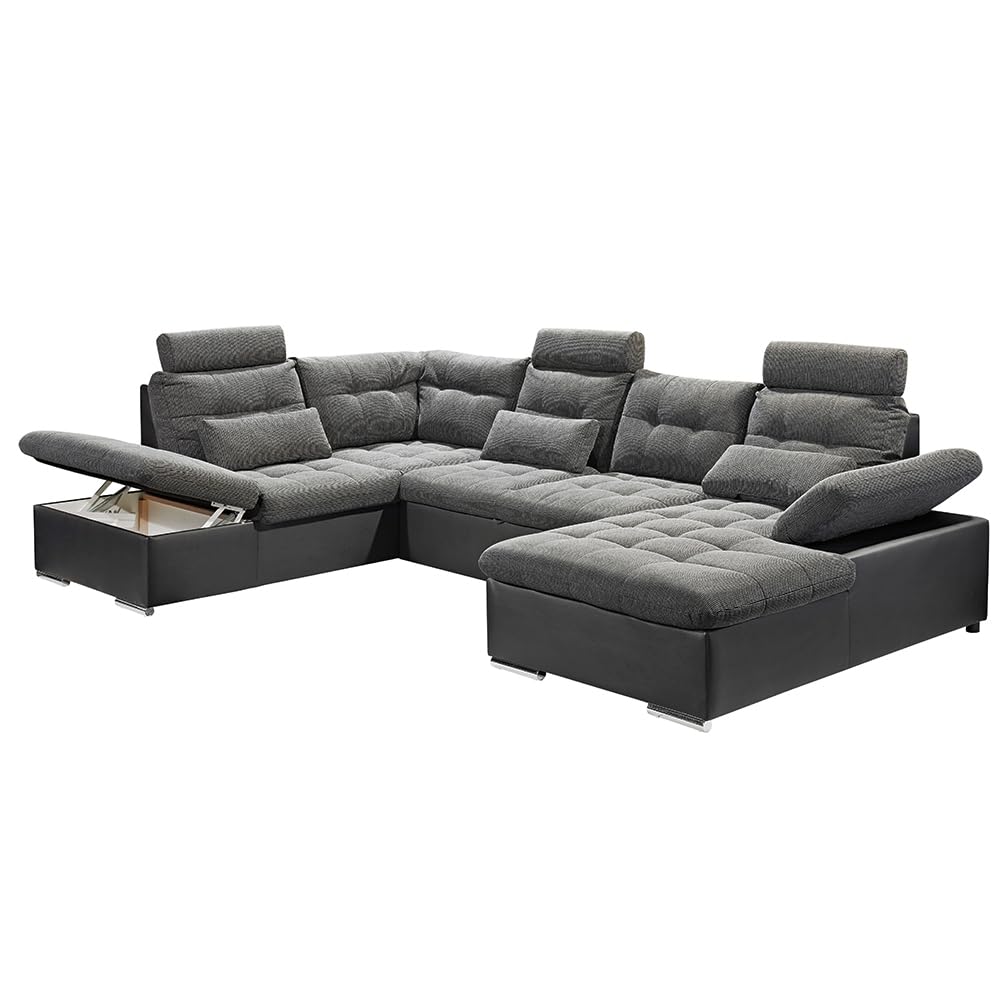 lomadox-wohnzimmer-wohnlandschaft-u-form-dunkelgrau-schlaffunktion image 3