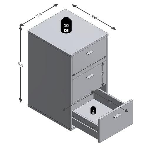 lomadox-schlafen-nachttisch-3-schubladen-wei-hochglanz image 8