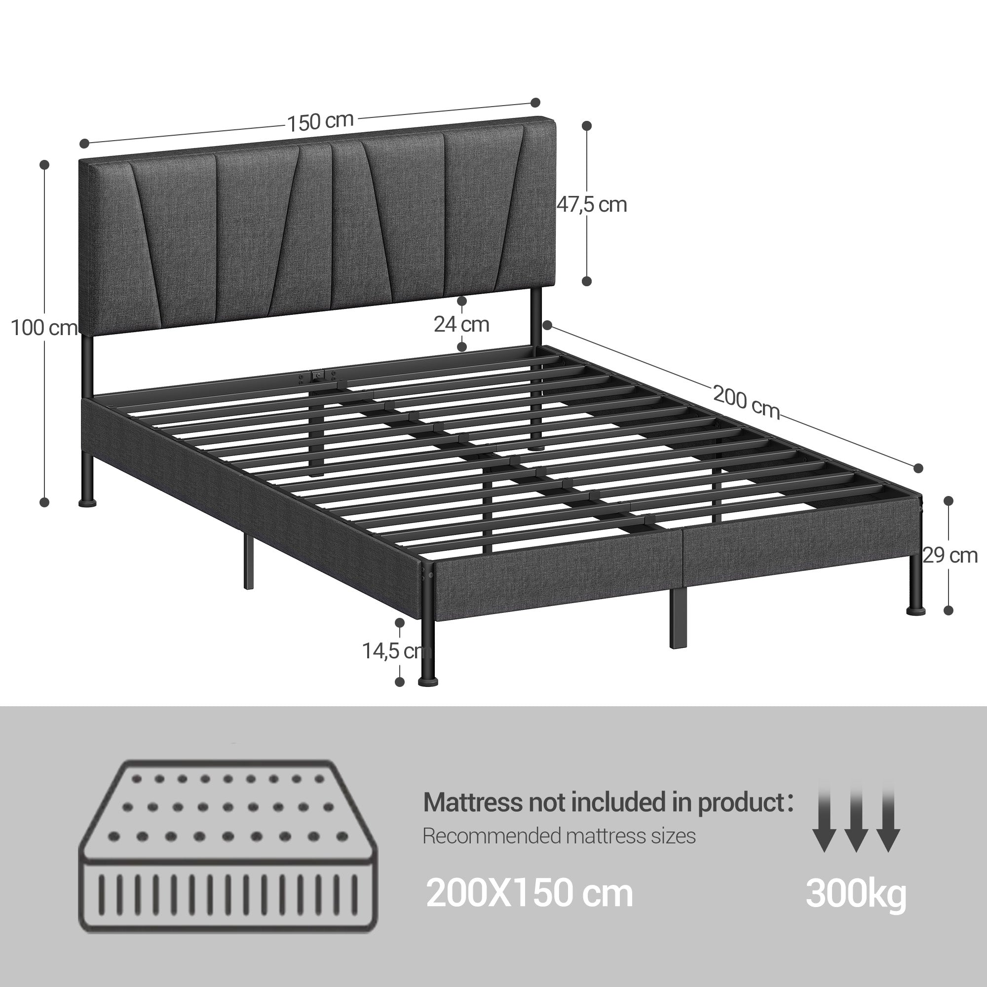 hzuaneri-bedroom-bf40299b-bettrahmen-150x200-dunkelgrau-kopfteil image 4