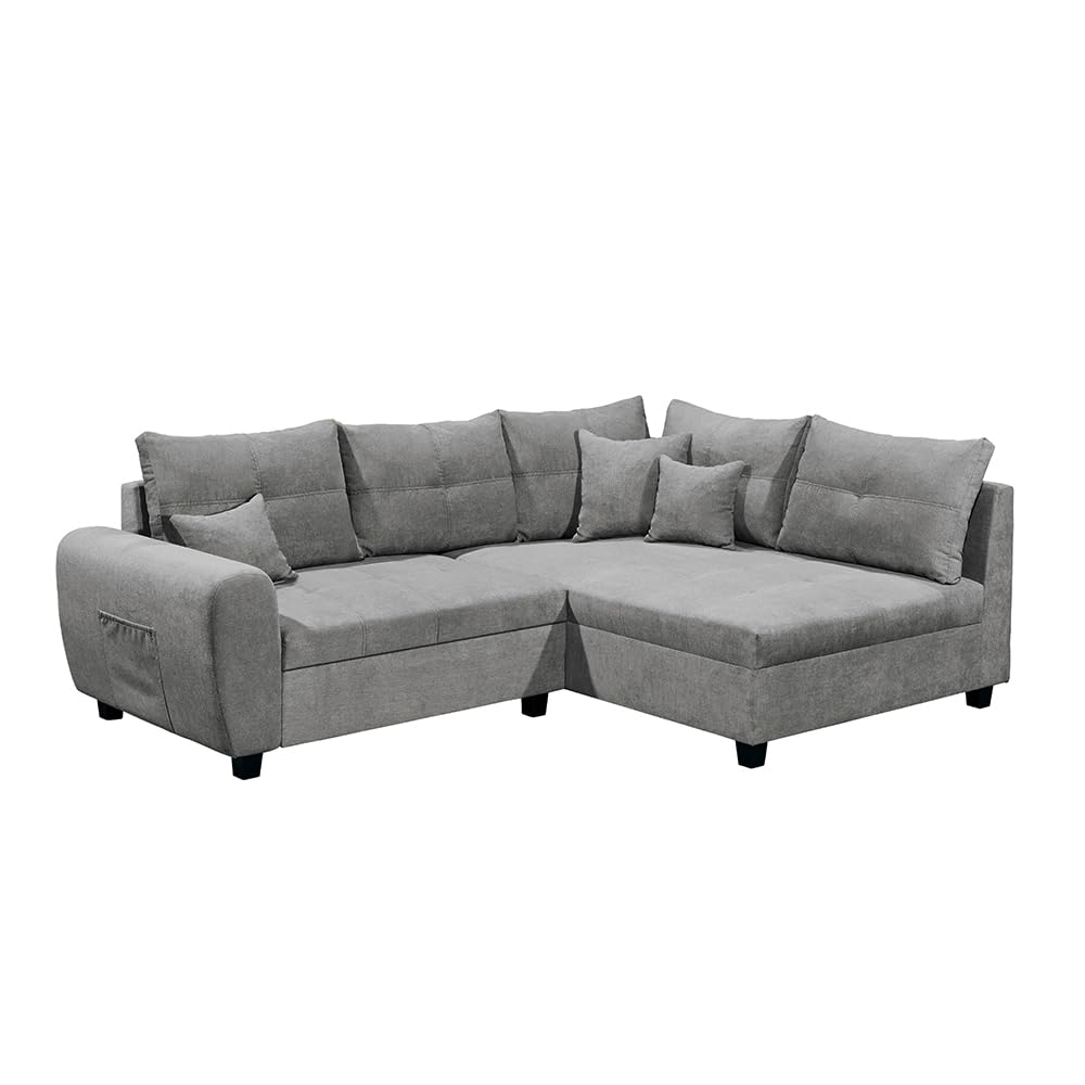 lomadox-wohnzimmer-ecksofa-l-form-dunkelgrau-velours-schlaffunktion image 1
