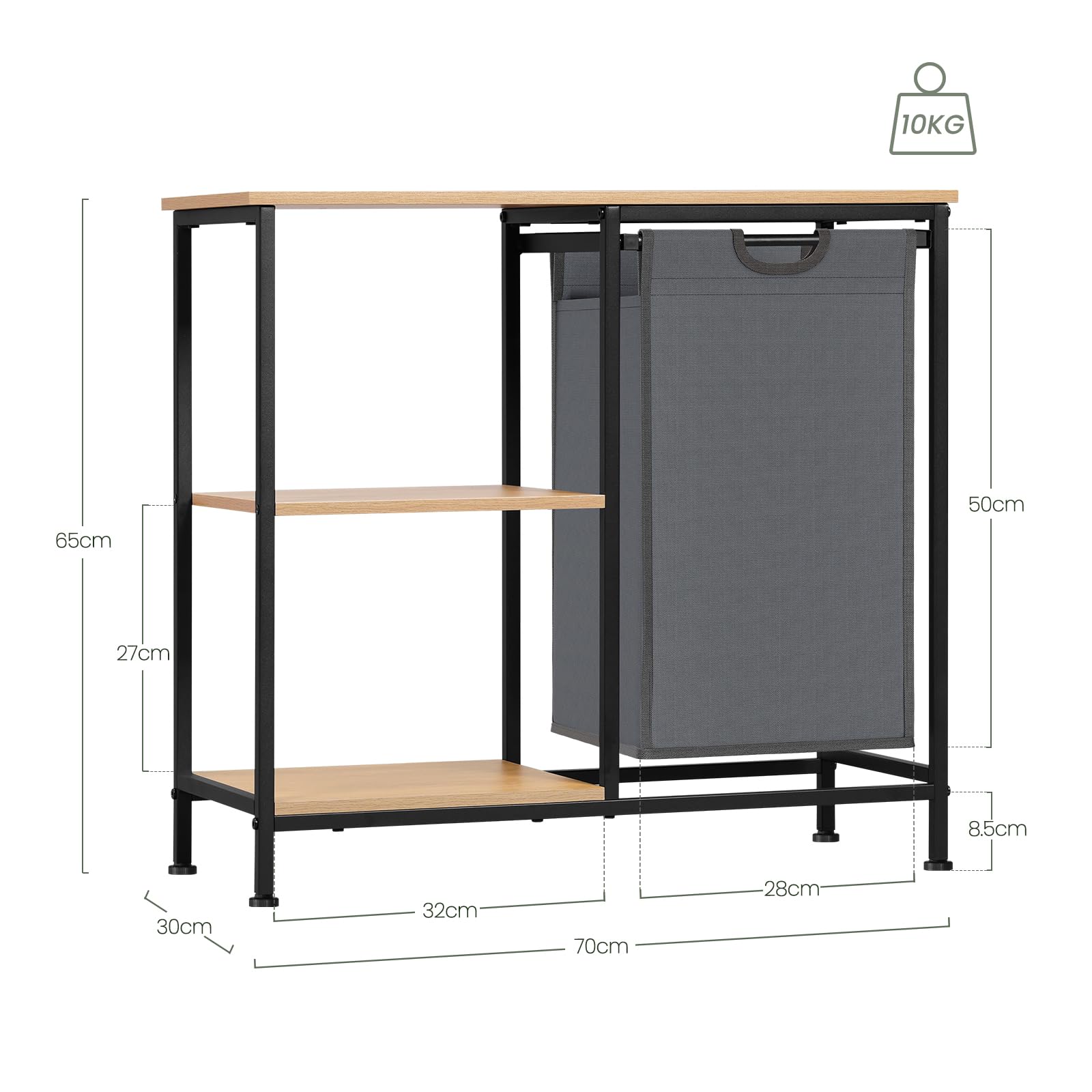 eugad-aufbewahrung-badregal-mit-w-schekorb-31l-schwarz-eiche image 3