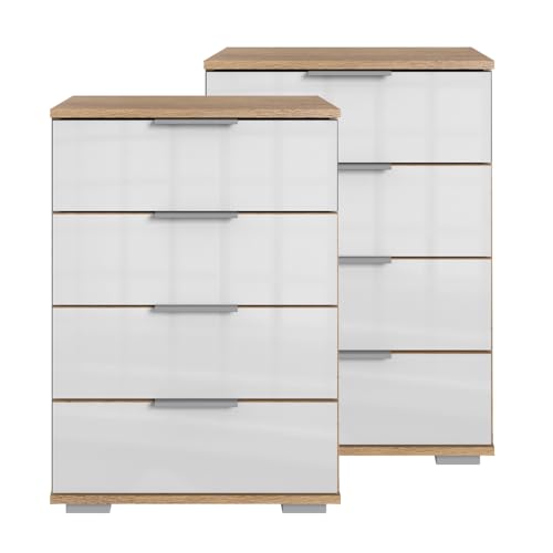 lomadox-schlafen-nachttisch-2er-set-plankeneiche-wei-glas-74cm image 2